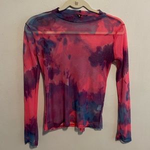 Mesh Long Sleeve Top